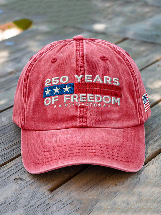 Unisex USA Anniversary Celebration FREEDOM Print Hat