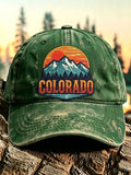 Retro Colorado Environmental Protection Print Baseball Cap