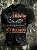 Men's Colorado Strong Print Short Sleeve T-Shirt