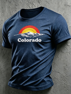 Men'S Colorado 150Years Anniversary Casual T-Shirt