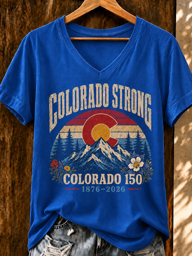 Women's Casual Colorado Strong T-shirt