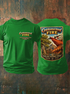 Men'S Retro Cottonwood Fire Fishlake National Forest, Beaver, Utah 2026 Print T-Shirt