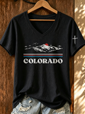 Women'S Casual Colorado Strong T-Shirt