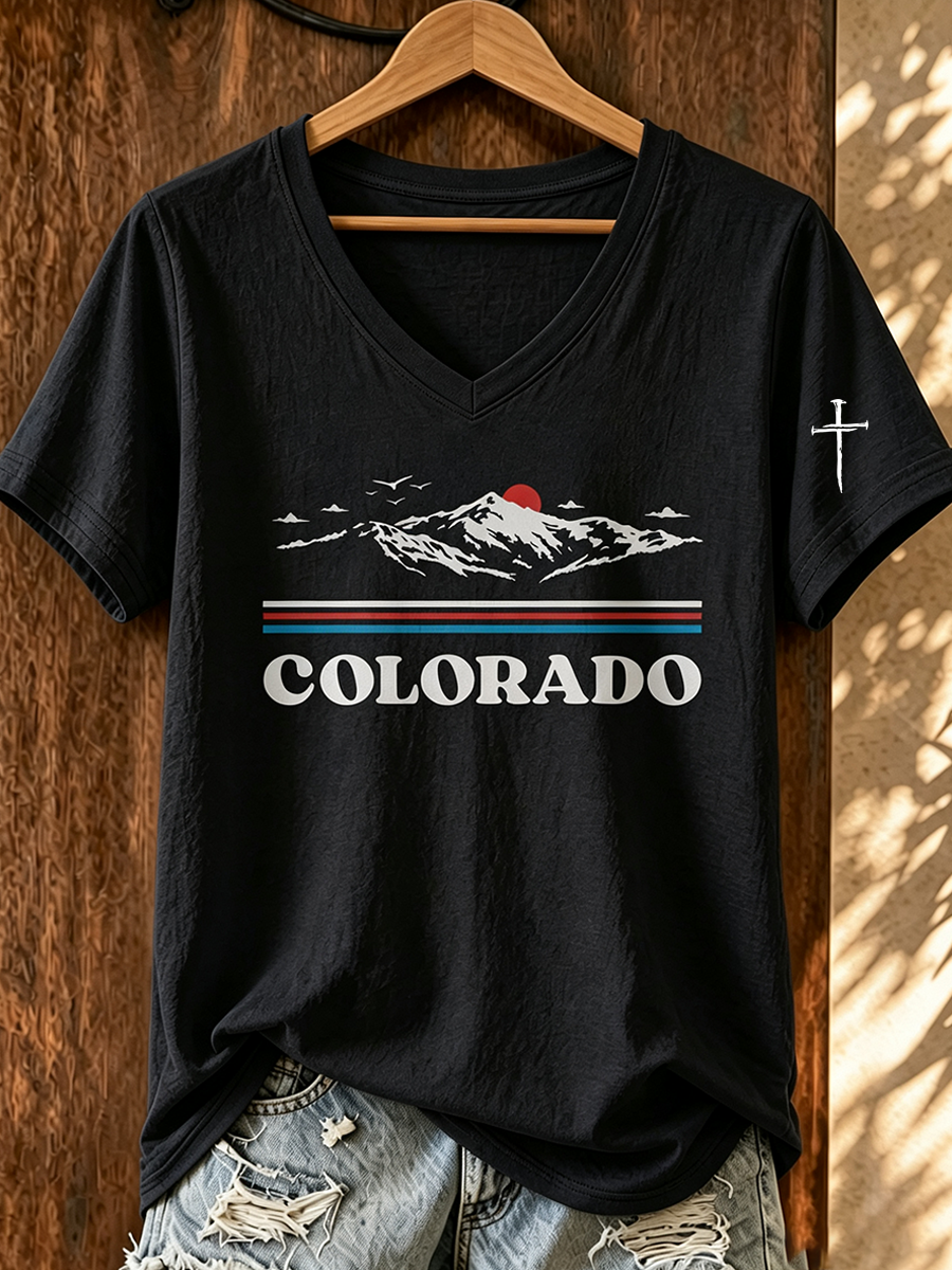Women'S Casual Colorado Strong T-Shirt