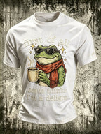 Men's Fun Frog-Print Top