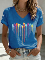 Women's Retro Horse Print T-shirt