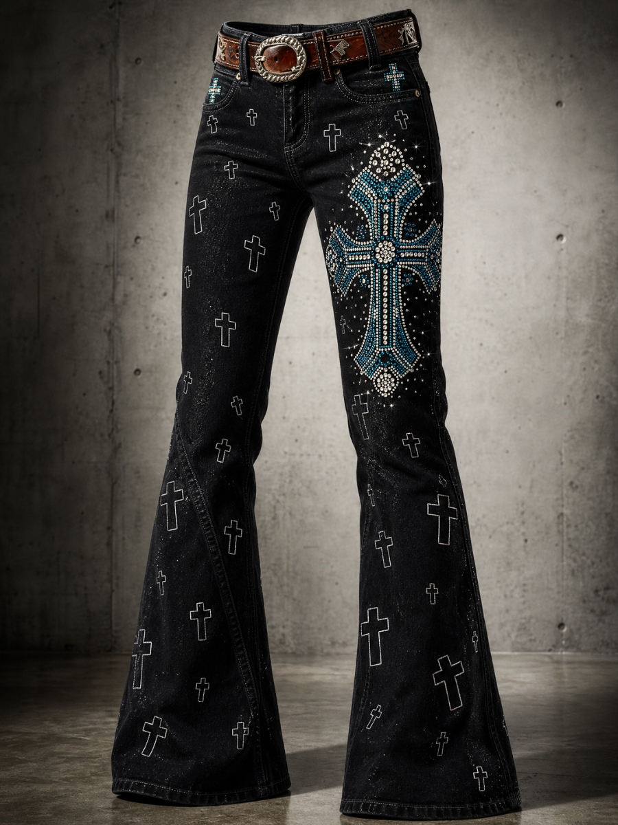Women's Faith Printed Casual Jeans