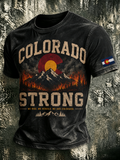 Men's Colorado Strong Print Short Sleeve T-Shirt