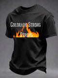 Men's Colorado Strong Print Short Sleeve T-Shirt