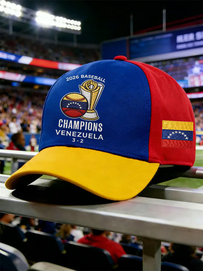 Unisex 2026 Venezuela WBC Baseball Championship Celebration Printed Baseball Hat