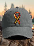Retro Support Our Firefighters Print Baseball Cap