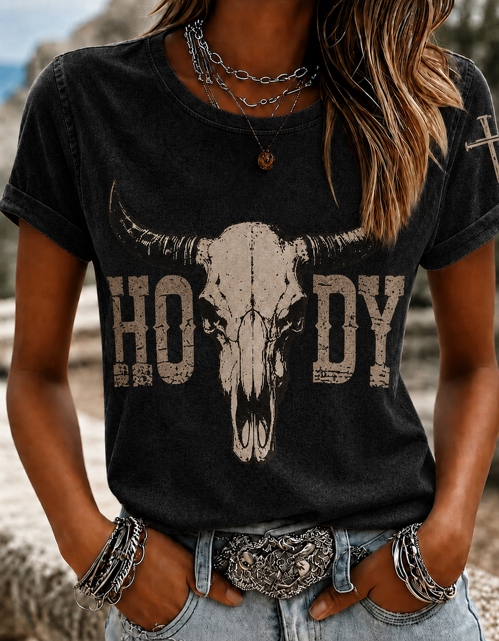 Women'S Clothing Belief Western Art Printed Casual T-Shirt