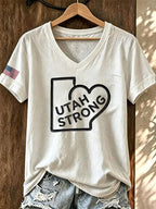 Retro Utah Strong Utah Wildfire Prayer T-Shirt
