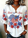 Land That I Love Women's Button-Down Linen Shirt