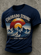 Men's Colorado Strong Print Short Sleeve T-Shirt