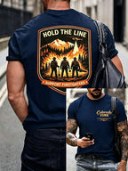 Men's Forest Fire Print T-Shirt