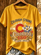 Women's Casual Colorado Strong T-shirt