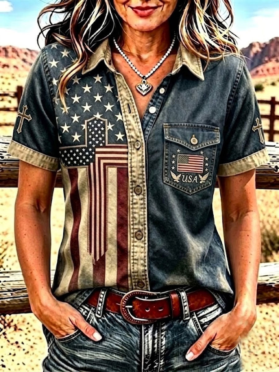 Ladies' 250Th Anniversary Western Faith Shirt
