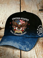 Unisex 250Th Anniversary Founding Celebration Printed Baseball Hat For Independence Day In The United States