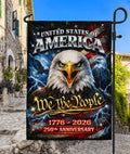 America We The People 250Th Anniversary House Flag - Eagle Freedom