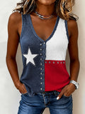 Women's Independence Day Printed Vest
