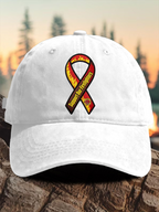 Retro Support Our Firefighters Print Baseball Cap