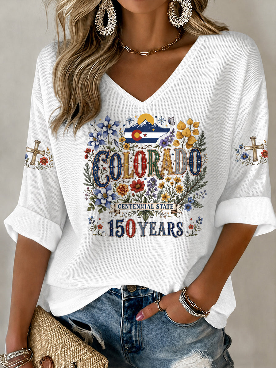 Women's Colorado Strong: Rising From Ashesen Printed T-Shirts