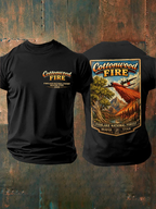 Men'S Retro Cottonwood Fire Fishlake National Forest, Beaver, Utah 2026 Print T-Shirt