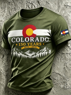 Men's Colorado 150years Anniversary Casual T-shirt