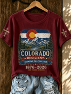 Women'S COLORADO RESILIENT: STANDING TALL TOGETHER Printed T-Shirt