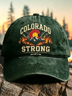 Retro Colorado Environmental Protection Print Baseball Cap