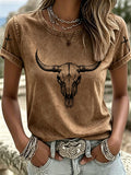 Women'S Western American Cross Casual T-Shirt