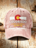 Retro Colorado Environmental Protection Print Baseball Cap