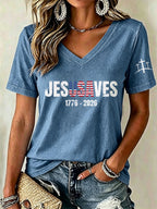 Women'S Jesus Saves  Print Printed T-Shirt
