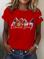 Women'S Colorado Strong Printed Casual T-Shirt