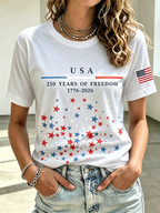 250Th Anniversary Embroidered Printed Round Neck Top In The United States