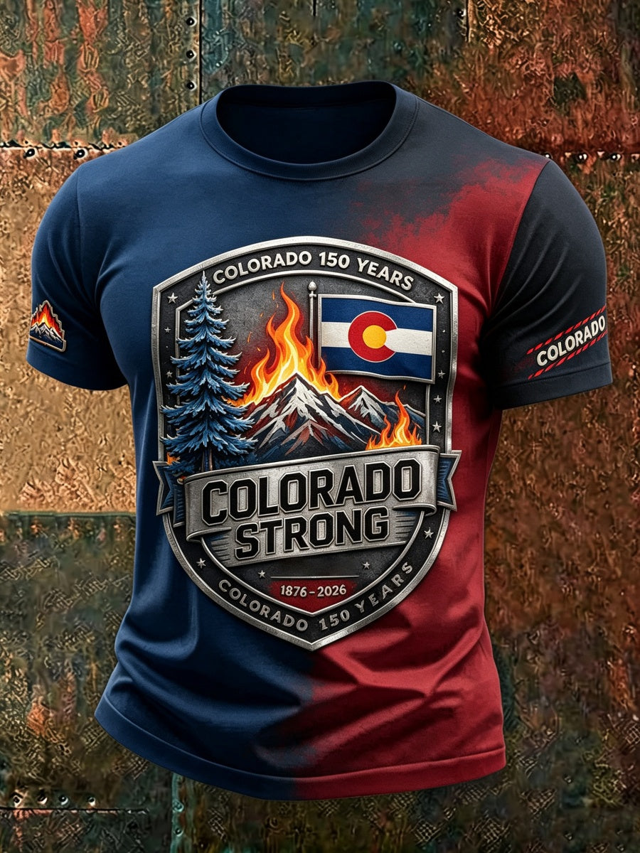 Men's Colorado Strong Printed Commemorative T-Shirt