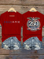Women'S For The 250th Anniversary Of American Independence V-Neck T-Shirt
