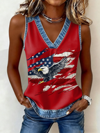 Women'S 250 Years  Printed Casual Vest