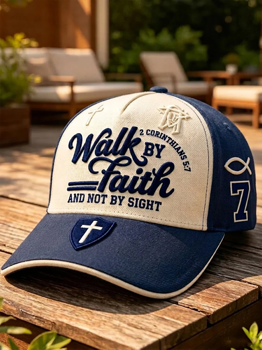 Retro unisex faith contrasting hat