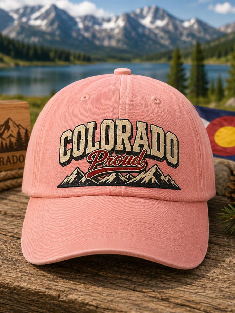 Retro Print Baseball Cap