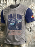 Men's Colorado Strong Print Short Sleeve T-Shirt