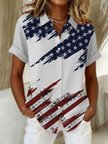 Women'S 250Th Anniversary Printed Casual Shirt