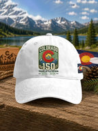 Retro Colorado 150 Years Of Elevation 1876-2026 Print Baseball Cap