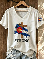 Women'S Casual Colorado Strong T-Shirt