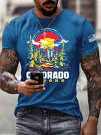 Men'S Colorado Strong Print Short Sleeve T-Shirt