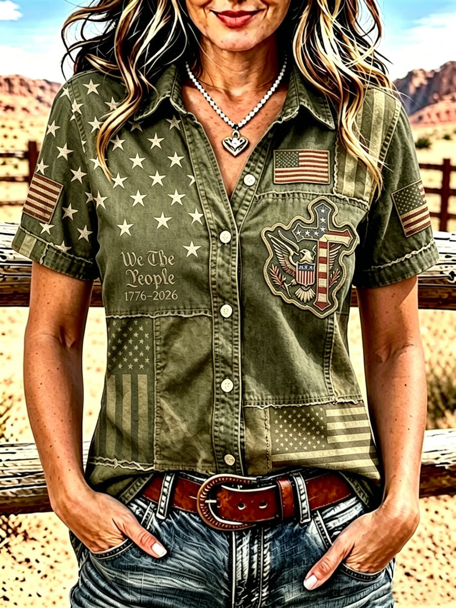 Ladies' 250th Anniversary Western Breeze Upward Short sleeved Shirt