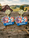 Women'S 250Th Anniversary Sparkling Diamond Earrings