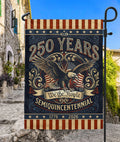 USA 250Th Anniversary 1776–2026 House Flag – Retro We The People Bald