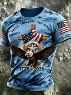 Men's Retro Faith 250th Anniversary American Short-Sleeve T-Shirt